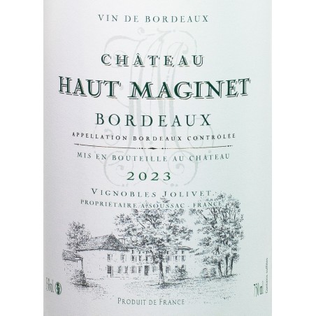 Château Haut Maginet Blanc, AOC Bordeaux 2023