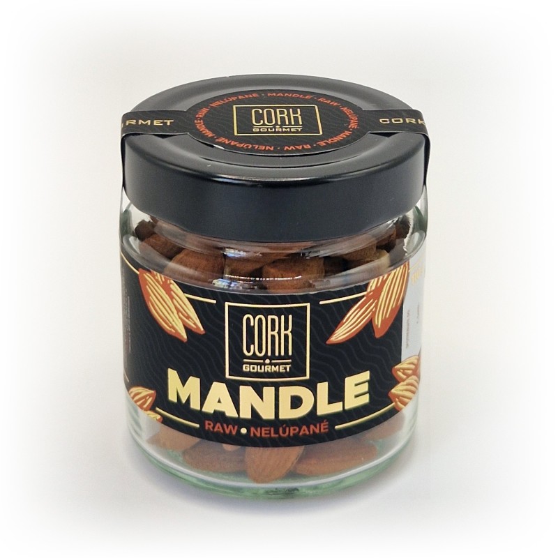 Mandle CORK Nelúpané RAW 110g
