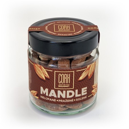 Mandle CORK Nelúpané pražené solené 110g