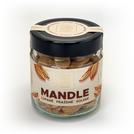 Mandle CORK Lúpané pražené solené 110g