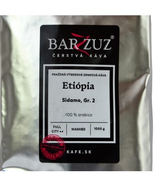 Káva Barzzuz Etiópia Sidamo 1kg