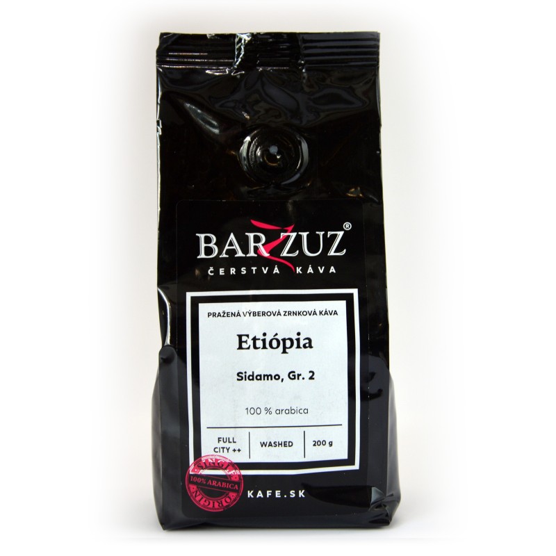 Káva Barzzuz Etiópia Sidamo 200 g