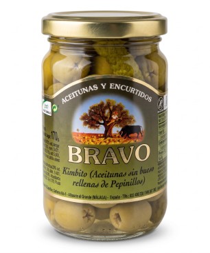 Zelené olivy s uhorkami 170g