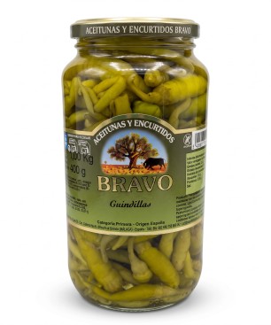 Zelené papričky pikantné 400g