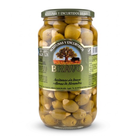 Zelené olivy plnené mandľami 500g