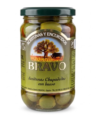 Zelené olivy s kôstkou 170g