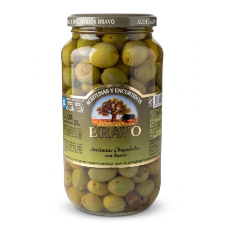 Zelené olivy s kôstkou 525g
