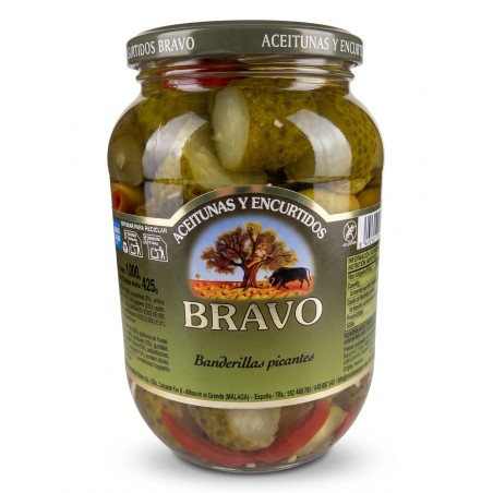 Jemne pikantné zeleninové špízy 425g
