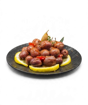 Fialové olivy s kôstkou 525g