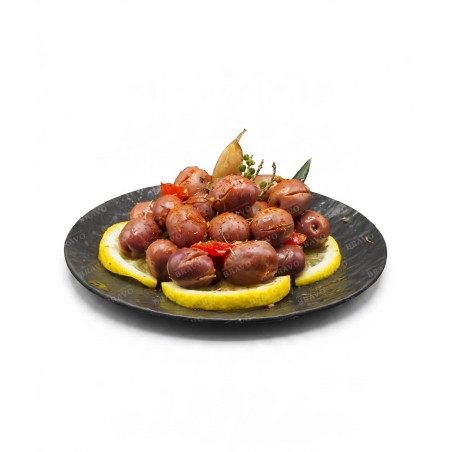 Fialové olivy s kôstkou 525g