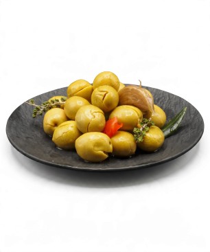 Zelené olivy s kôstkou D.O.P. 170g