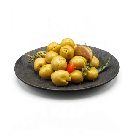 Zelené olivy s kôstkou D.O.P. 170g