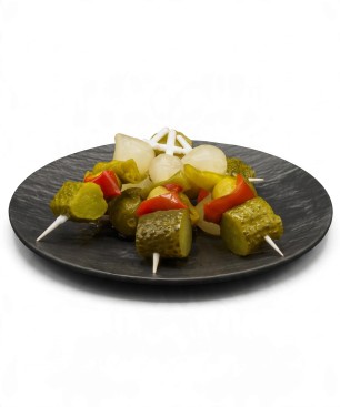 Jemne pikantné zeleninové špízy 150g