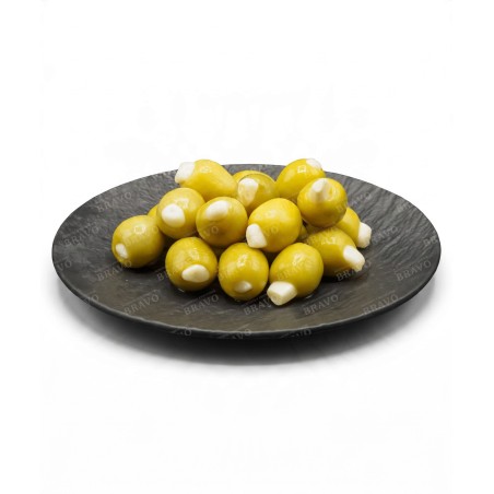 Zelené olivy plnené cesnakom 170g