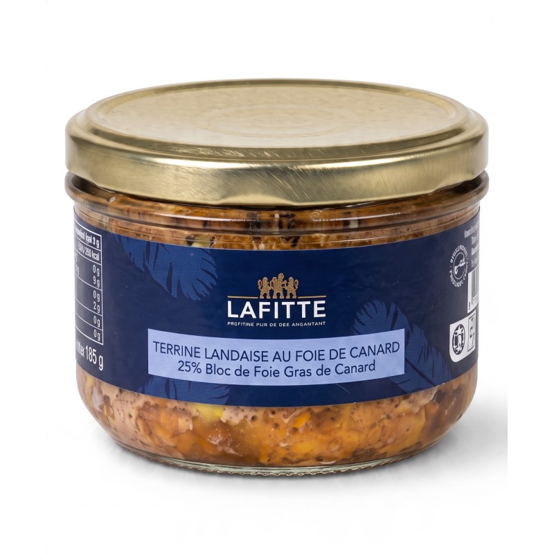 Lafitte Terina s kačacou pečeňou - 25% blok foie gras 180g