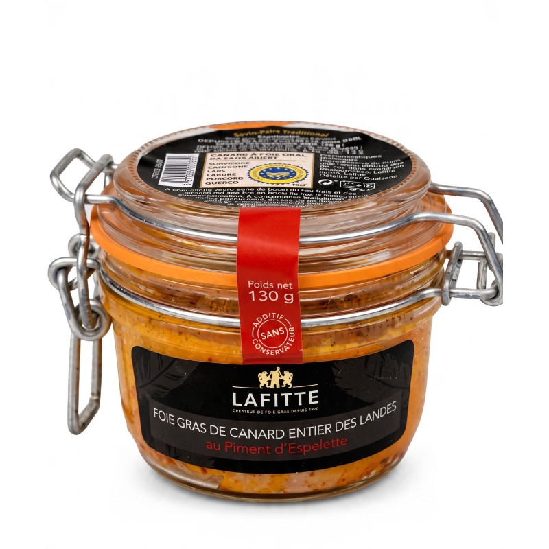 Lafitte Kačacia Foie Gras v celku s papričkami 130g Lafitte Kačacia Foie Gras v celku s papričkami 130g