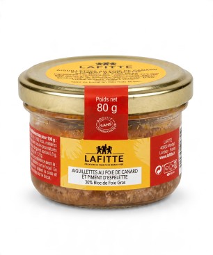 Lafitte Kačacie prúžky s 30% blok kačacieho foie gras s papričkami 80g