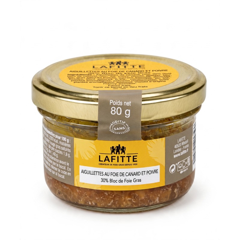 Lafitte Kačacie prúžky s 30% blok kačacieho foie gras s korením 80g