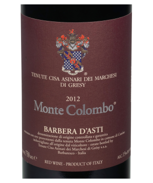 Marchesi Di Grésy, Monte Colombo, Barbera d'Asti DOC 2012