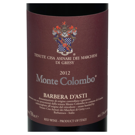 Marchesi Di Grésy, Monte Colombo, Barbera d'Asti DOC 2012