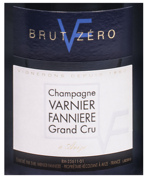 VARNIER FANNIERE Brut Zéro, AOC Champagne Grand Cru