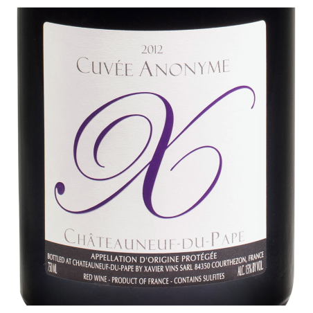 Xavier Vins, Cuvée Anonyme, AOP Châteauneuf-du-Pape 2012