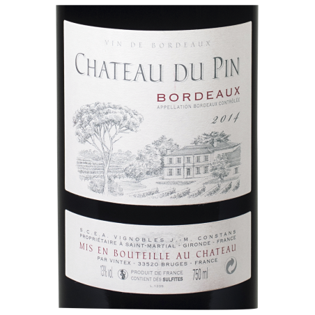 Chateau du Pin, AOC Bordeaux 2014