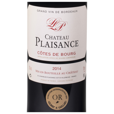 Château Plaisance, AOC Côtes de Bourg 2014