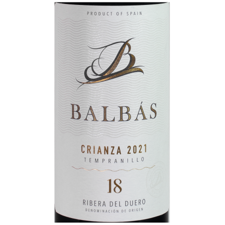 Bodegas Balbás 18 Tinto Crianza, DOC Ribera del Duero  2021